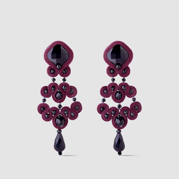 Pendientes Gótico Azabache XL Cobre